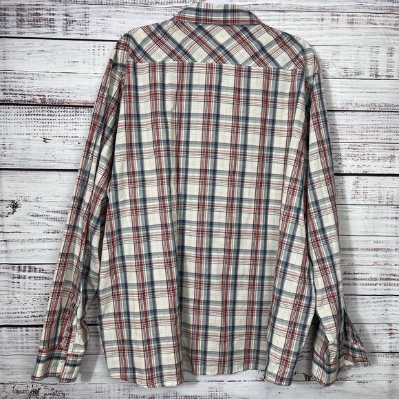 Wrangler Jeans Co 3XL Plaid Cotton Casual Shirt Pearl Snap L/S Western Cowboy - Picture 3 of 10